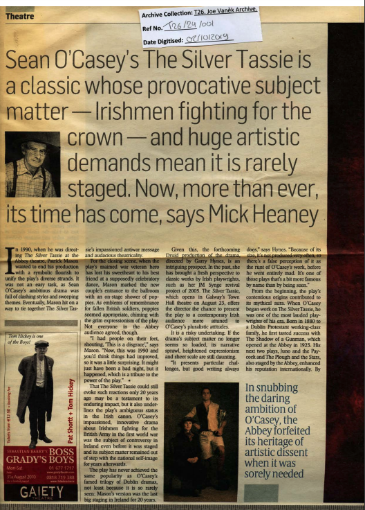 Press reviews and coverage of the play.