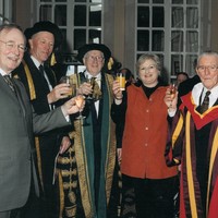 Dr. Brendan O'Regan at graduation ceremony