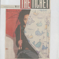 Press cutting from The Ticket (The Irish Times) with event listing and overview of the film screening of ONE: Healing With Theatre, created by Pan Pan Theatre Company. Includes image of actor Ruth Negga.  8 July 2005