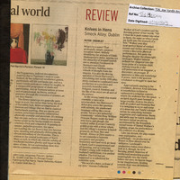 Press reviews of plays which feature design work by Joe Vaněk.