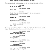Script for Freud by Jean-Paul Sartre, with corrections by John Huston (2).