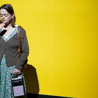 Colour photograph from The Idiots by Lars von Trier and from production at Project Arts Centre Dublin by Pan Pan Theatre Company as part of Dublin Theatre Festival.