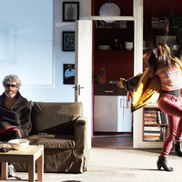 Colour photograph of Andrew Bennett and Judith Roddy in Everyone is King Lear in His Own Home by Pan Pan Theatre Company. Photo by Ros Kavanagh.