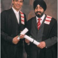1999 - 2003 Graduation Photo with Saheb and Vikram
