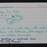 Image of a placename card for Ballynahinch from Tim Robinson's archive