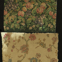 Samples of period wallpaper, collected by Stephen Grimes, set director of 