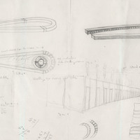 Pencil drawing of set design for instillation, ONE: Healing Through Theatre, based on the film project by Pan Pan Theatre Company. Produced at The Warehouse @ The Digital Hub, Dublin.