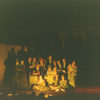 Colour photographs of the production of Peer Gynt