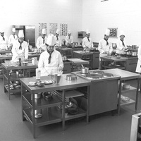 Kitchen - Shannon College - B&W