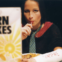 Colour promotional photograph of Katy Davis for Amy the Vampire and her Sister Martina by Pan Pan Theatre Company