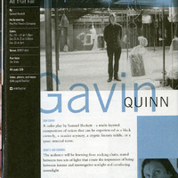 Colour printed programme of BAM Next Wave Festival in Brooklyn, New York, listing Pan Pan Theatre Company's All That Fall