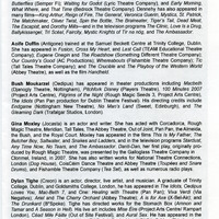 Black-and-white printed programme for Oedipus Loves You by Pan Pan Theatre Company at Performance Space 122, New York