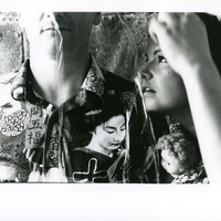 Black-and-white promotional photograph featuring Emma McIvor, for Standoffish by Pan Pan Theatre Company
