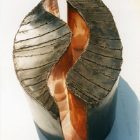 Colour printed photograph of the small-scale model for the venue for CITY by Pan Pan Theatre Company, designed by Andrew Clancey.