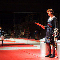 Colour photograph from production of The Rehearsal - Playing the Dane by Pan Pan Theatre Company