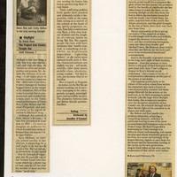 Press reviews of plays which feature design work by Joe Vaněk.