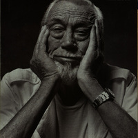 Advertisement from Apple, in the New Yorker, with a photograph of John Huston.