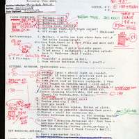 Provisional list of set and design materials, with costings