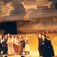 Colour photographs of the production of Peer Gynt