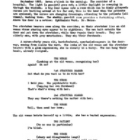Script for Freud by Jean-Paul Sartre, with corrections by John Huston.