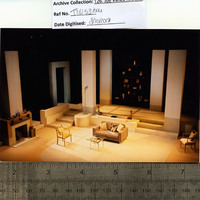 Photograph of the set of the Goat designed by Joe Vaněk