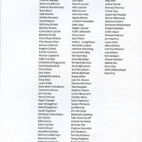 Colour printed programme for Oedipus Loves You by Pan Pan Theatre Company at Wexner Center for the Arts, Ohio State University