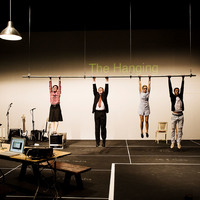 Colour photograph from The Crumb Trail by Gina Moxley and from production at Project Arts Centre Dublin by Pan Pan Theatre Company.