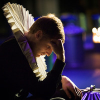 Colour photograph from rehearsal of The Rehearsal - Playing the Dane by Pan Pan Theatre Company