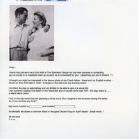 Email from Joe Vaněk to Hugo Hamilton on the realisation of Speckled People
