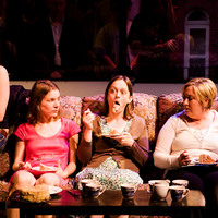 Colour photograph from The Idiots by Lars von Trier and from production at Project Arts Centre Dublin by Pan Pan Theatre Company as part of Dublin Theatre Festival.