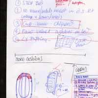List of props used for The Book of Evidence by John Banville, adapated and directed by Alan Gilsenan, designed by Joe Vaněk