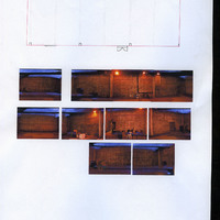 Images of the set, furniture and props for Knives in Hens being installed at Smock Alley Theatre, Dublin