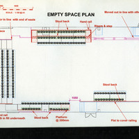 Set design plans for Knives in Hens by Joe Vaněk