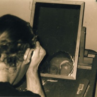 Sepia backstage photograph of a performance of Tailors Requiem by Pan Pan Theatre Company