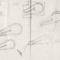 Pencil drawing of set design for instillation, ONE: Healing Through Theatre, based on the film project by Pan Pan Theatre Company. Produced at The Warehouse @ The Digital Hub, Dublin.