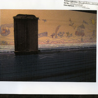 Paper print-outs of colour photographs of set model-box