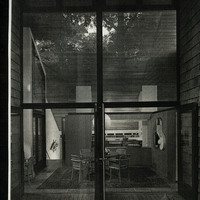 Photographs of home and city buildings interior and exterior