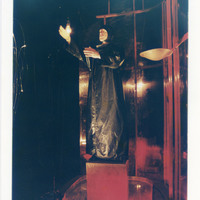 Colour photograph of a performance of A Bronze Twist of your Serpent Muscles by Pan Pan Theatre Company