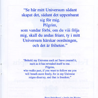 Printed programme page of Madame Flic Flac in the Red Room by Pan Pan Theatre Company produced at the Project Arts Centre