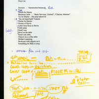 List of props used in the production of the Goat