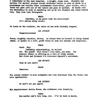 Script for Freud by Jean-Paul Sartre, with corrections by John Huston (3).