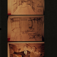 Drawings by Stephen Grimes, Set Director of 