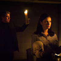 Colour photograph from rehearsal of The Rehearsal - Playing the Dane by Pan Pan Theatre Company